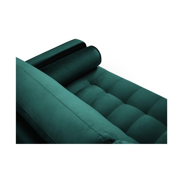 Petrolejově zelená sametová pohovka Milo Casa Santo, 219 cm-image-4