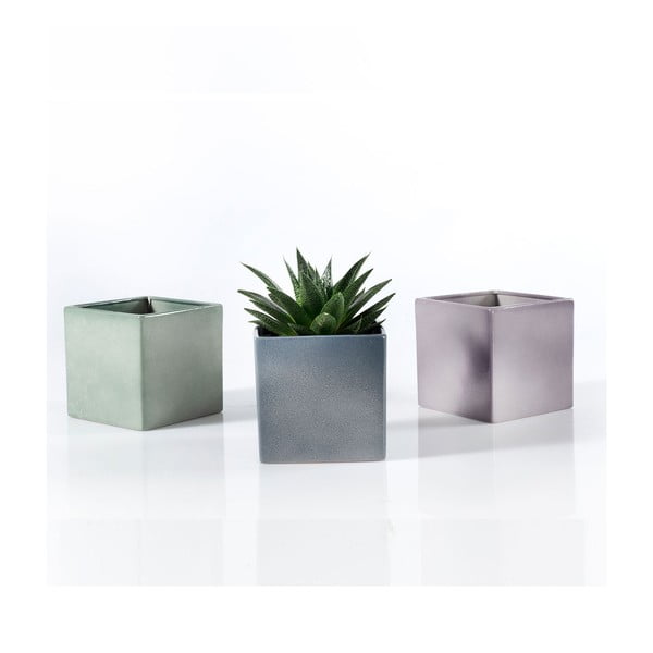 Fialový keramický květináč Big pots Latina, 15 x 15 cm-image-2