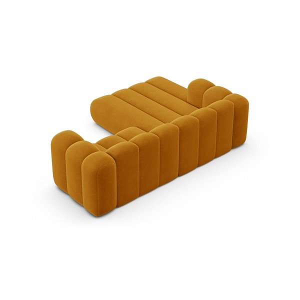 Žlutá rohová pohovka (levý roh) Lupine – Micadoni Home-image-3