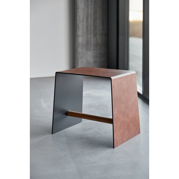 Koňakově hnědá kovová stolička Bull – LIND DNA-image-2