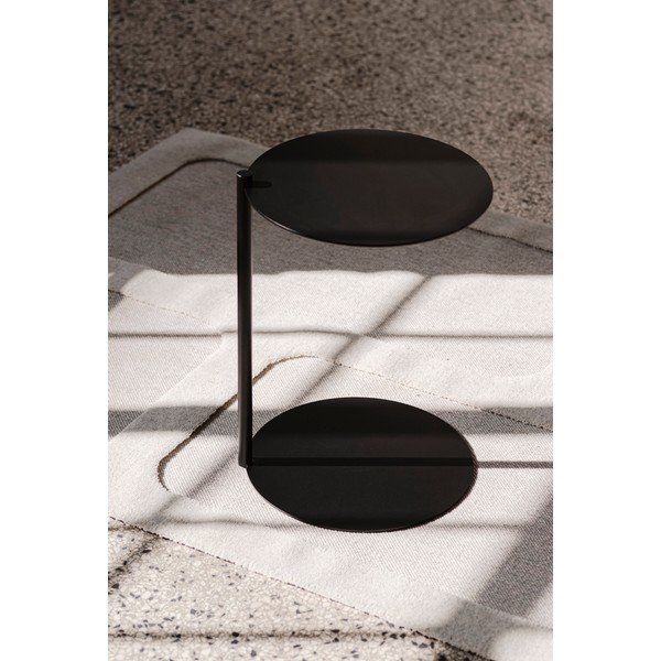 Ocelový kulatý odkládací stolek 41x40 cm Ande – noo.ma-image-4