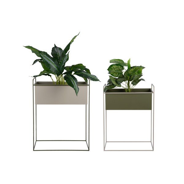 Kovové stojany na květiny v sadě 2 ks (výška 65 cm) Reina – PT LIVING-image-2