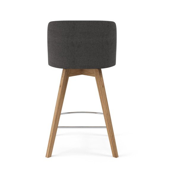 Sada 2 šedých barových židlí Tenzo Tom, výška 89 cm-image-3