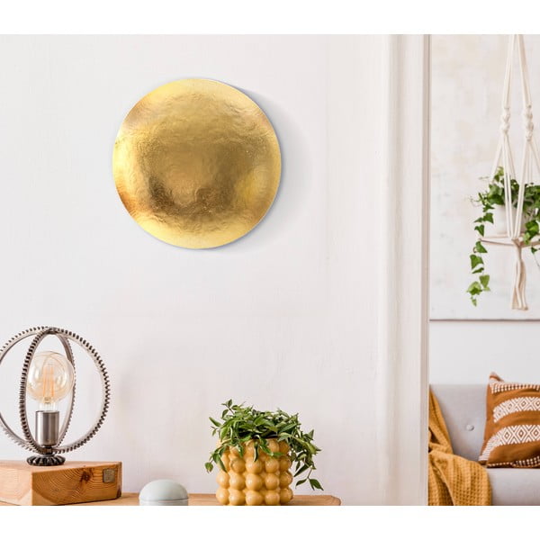 Nástěnné svítidlo ve zlaté barvě Goldy Round – Mauro Ferretti-image-1