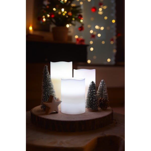 LED svíčky v sadě 3 ks (výška 10 cm) – Hilight-image-2