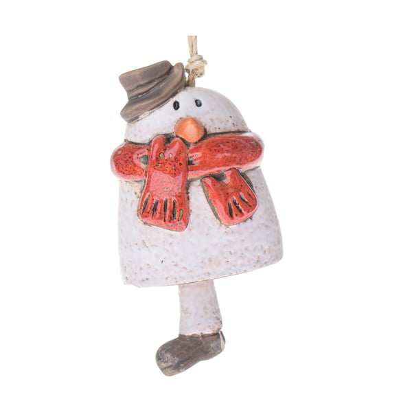 Keramická vánoční ozdoba 10 cm Snowman – Dakls