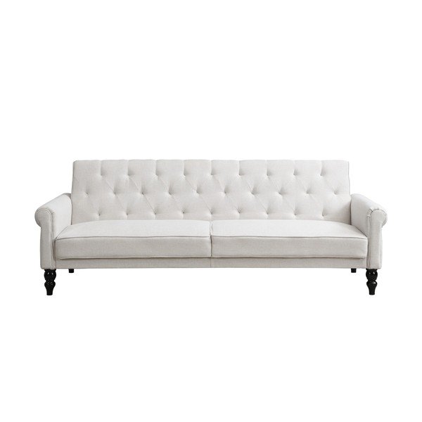 Krémová polohovací/rozkládací pohovka 222 cm Tyne – Støraa