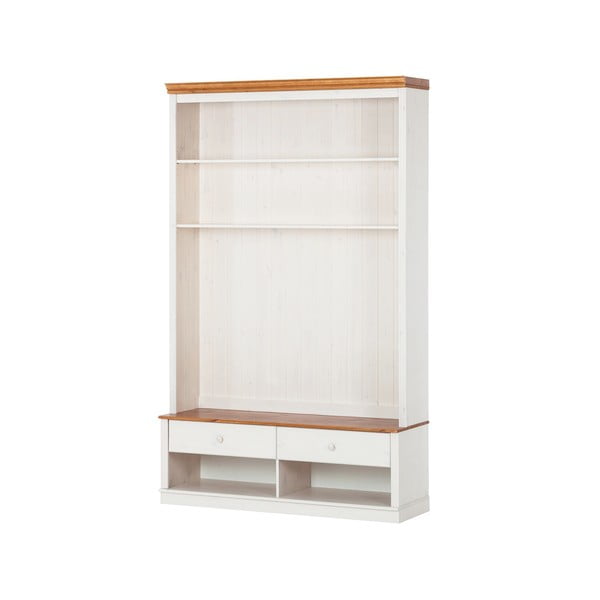 Bílá TV sestava z borovicového dřeva 140x223 cm Anita – Støraa-image-1