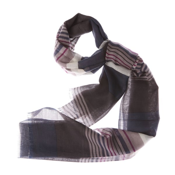Šátek Bold Stripe Dark, 180x70 cm