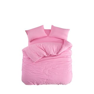 Růžové povlečení na jednolůžko/prodloužené s prostěradlem/3dílné 160x220 cm Classic – Mila Home