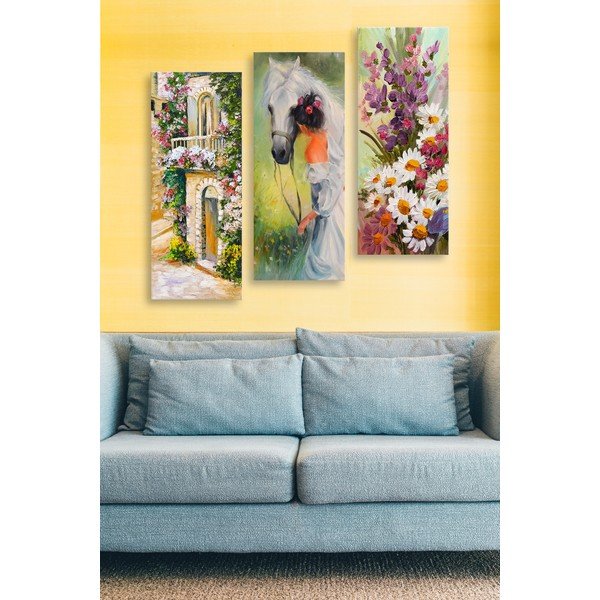 Obrazy v sadě 3 ks 20x50 cm – Wallity-image-1