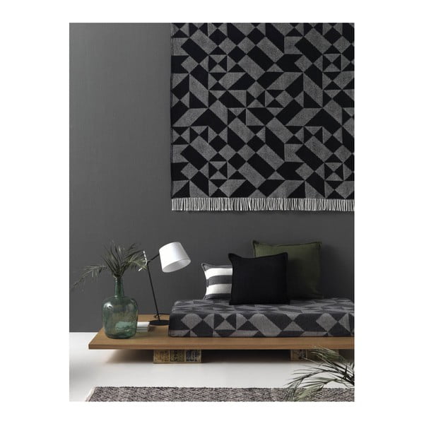 Žlutý pléd s podílem bavlny Euromant Granite, 140 x 180 cm-image-2