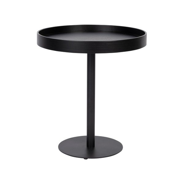 Kulatý odkládací stolek s deskou v dubovém dekoru ø 40 cm Yuri S – White Label