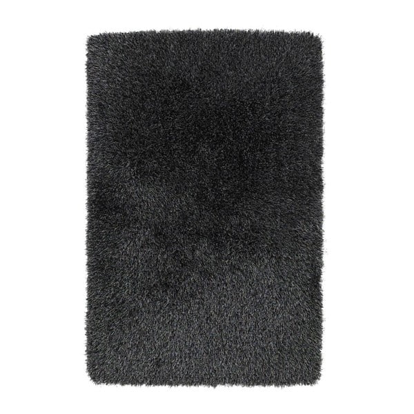 Tmavě šedý ručně tuftovaný koberec Think Rugs Monte Carlo Grey, 60 x 115 cm