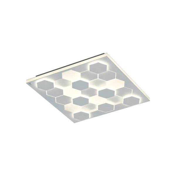 Bílé LED stropní svítidlo s hlasovým ovládáním/s ovládáním pomocí mobilní aplikace s kovovým stínidlem 55x55 cm Cifavo – CINQUE-image-4