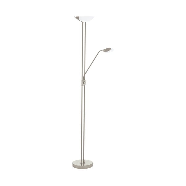 Šedá LED stojací lampa se skleněným stínidlem (výška 180 cm) BAYA LED – EGLO