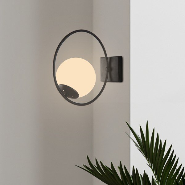 Černé nástěnné svítidlo ø 15 cm Ates – Squid Lighting-image-1