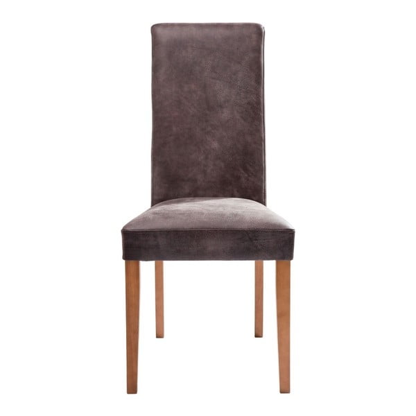 Hnědá kožená židle Kare Design Buffalo
