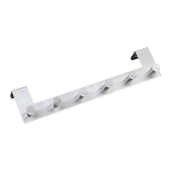 Závěsný věšák na dveře se 6 háčky ve stříbrné barvě Wenko Celano-image-2