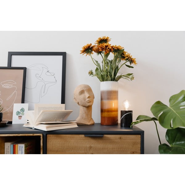 Béžovo-hnědá váza z kameniny Premier Housewares Sorrell, výška 30 cm-image-1