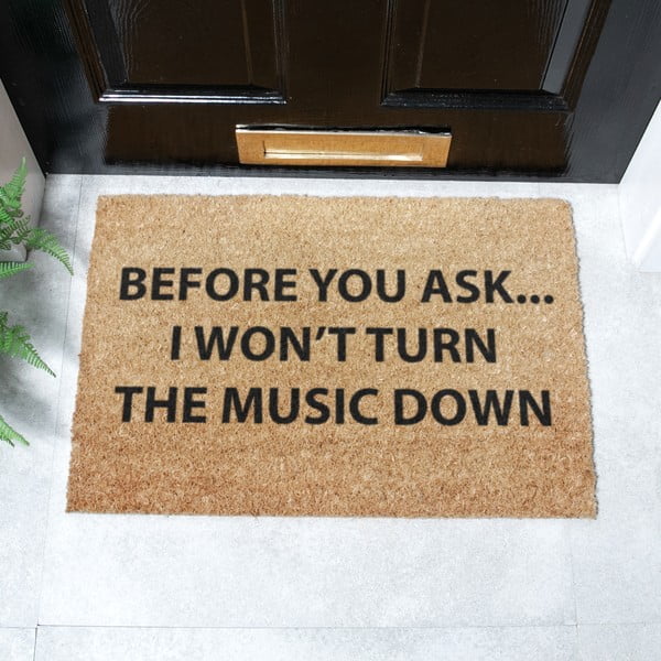 Rohožka z kokosového vlákna 40x60 cm Loud Music – Artsy Doormats-image-2