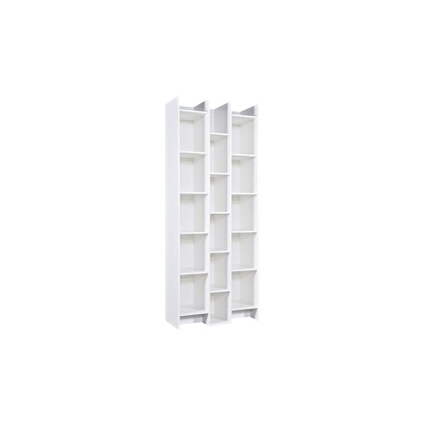 Bílá knihovna WOOOD Grenen, základní modul-image-2