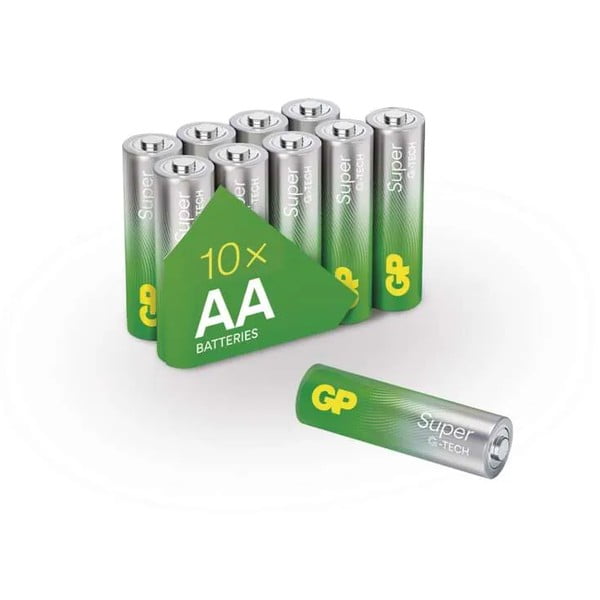 Sada 10 alkalických baterií EMOS GP Super AA