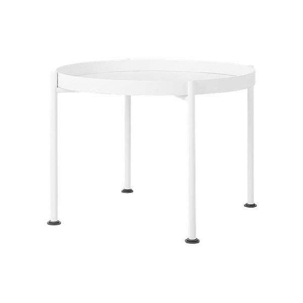 Bílý odkládací stolek Custom Form Hanna, ⌀ 60 cm