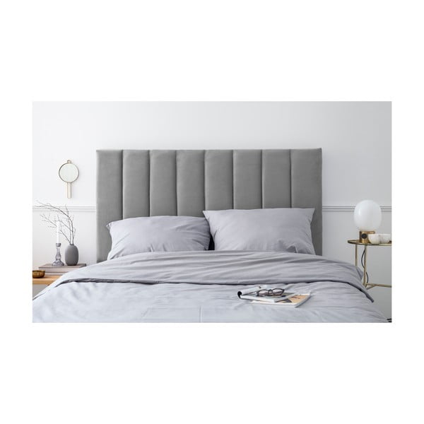 Světle šedé čalouněné čelo postele 140x120 cm LA - Cosmopolitan Design-image-3