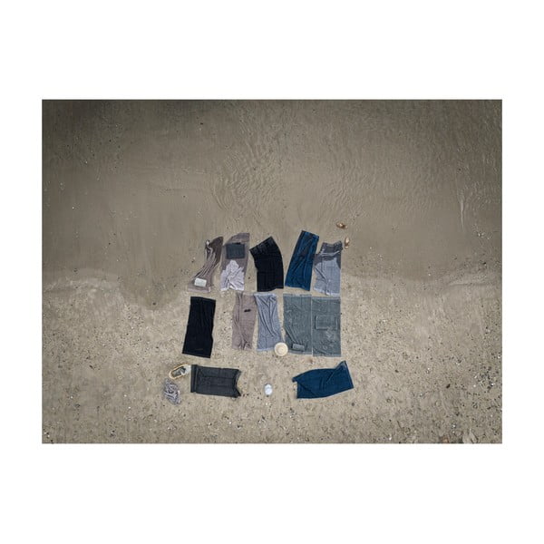 Šedohnědá bavlněná osuška 140x70 cm Classic - Zone-image-1