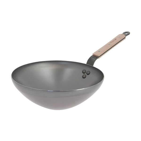 Ocelová WOK pánev de Buyer B Bois, ø 28 cm