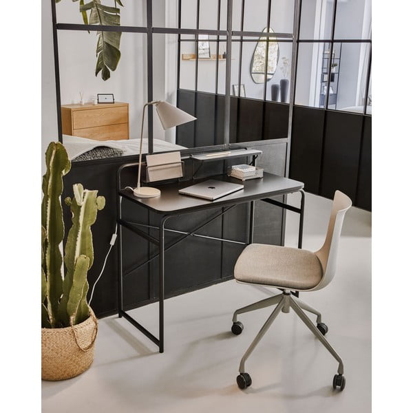 Černý psací stůl Kave Home Foreman-image-1