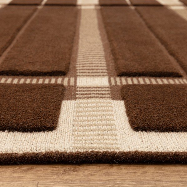 Hnědý/béžový ručně tkaný vlněný koberec 120x170 cm – Asiatic Carpets-image-4