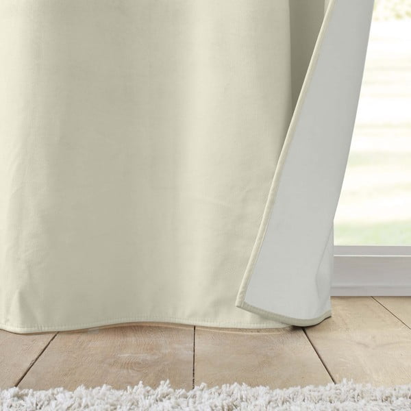Krémový sametový termo závěs 140x260 cm Polarchic – douceur d'intérieur-image-4