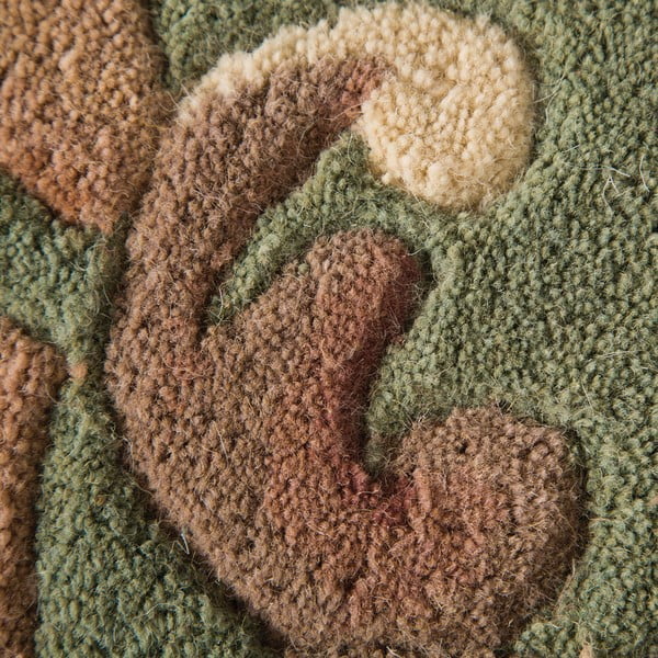 Zelený vlněný koberec Flair Rugs Aubusson, 75 x 150 cm-image-3