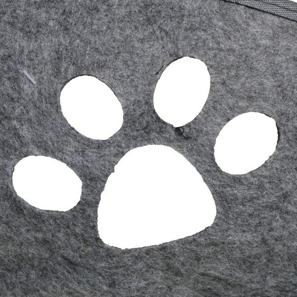 Šedý pelíšek pro kočku 52x67 cm – Love Story-image-1