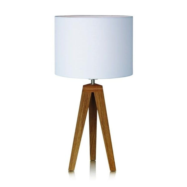 Bílá stolní lampa Markslöjd Kullen, ⌀ 28 cm