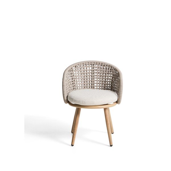 Taupe polstrovaná zahradní židle Lidario – Kave Home-image-4