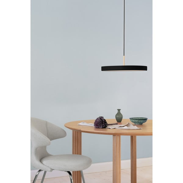 Černé LED stmívatelné závěsné svítidlo s kovovým stínidlem ø 43 cm Asteria Plus Medium – UMAGE-image-1