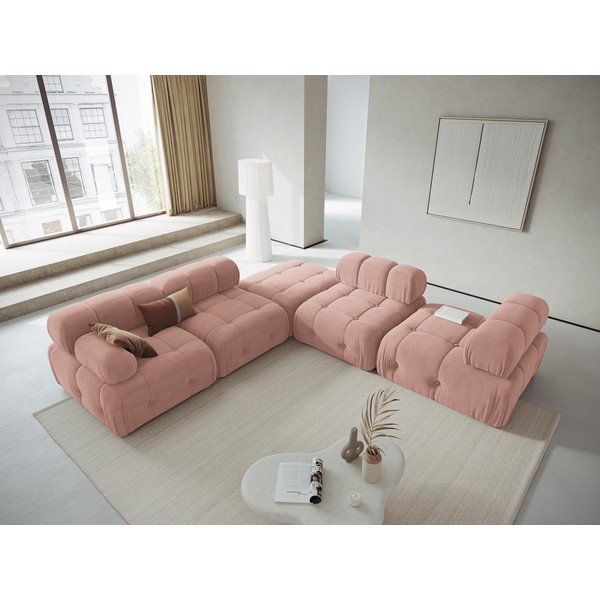 Světle růžový modul pohovky Ferento – Cosmopolitan Design-image-1