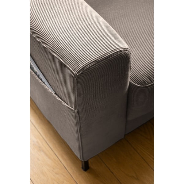 Hnědé manšestrové křeslo Lofty Lilly – Miuform-image-4