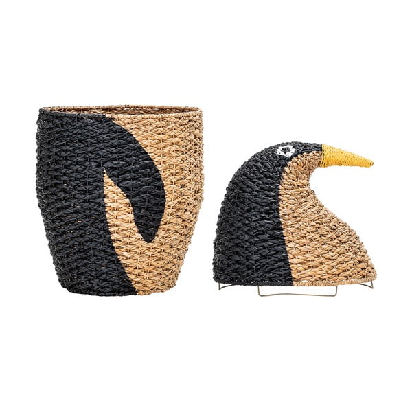 Dětský úložný koš s víkem Bloomingville Mini Tazia-image-1