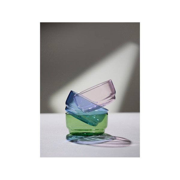 Modré skleněné misky v sadě 2 ks 500 ml Torino – Lyngby Glas-image-3