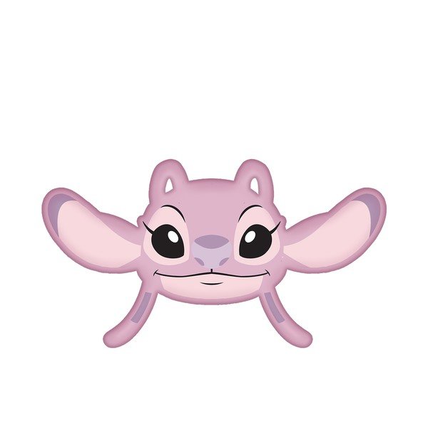 Fleecový dětský polštářek 41x32 cm Lilo and Stitch "Angel Pink" – Jerry Fabrics-image-3