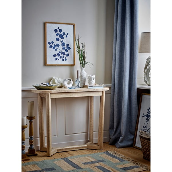 Konzolový stolek z kaučukového dřeva v přírodní barvě 35x100 cm Serrone – Bloomingville-image-4