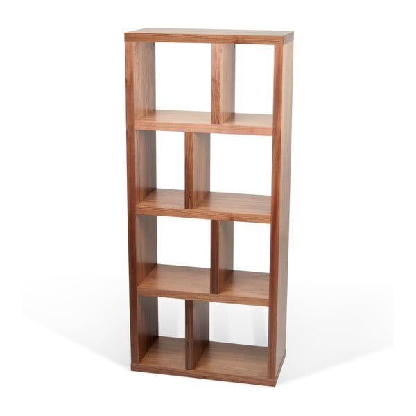 Hnědá knihovna v dekoru ořechu 70x159 cm Berlin – TemaHome-image-2