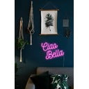 Růžová nástěnná svíticí dekorace Candy Shock Ciao Bella, 40 x 28,5 cm