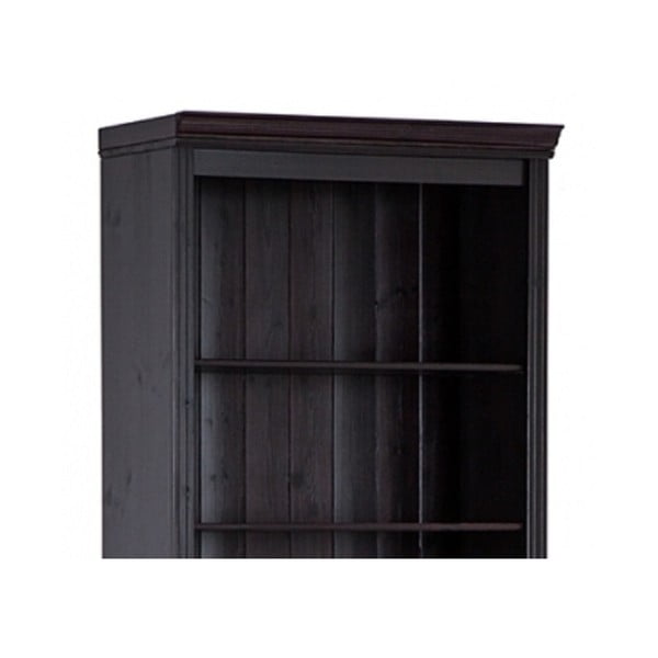 Hnědá knihovna z borovicového dřeva 74x223 cm Anita – Støraa-image-3