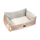 Pelíšek pro psa ve zlaté barvě 100x70 cm Dog Fantasy Lux Platinum – Plaček Pet Products