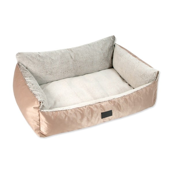 Pelíšek pro psa ve zlaté barvě 100x70 cm Dog Fantasy Lux Platinum – Plaček Pet Products